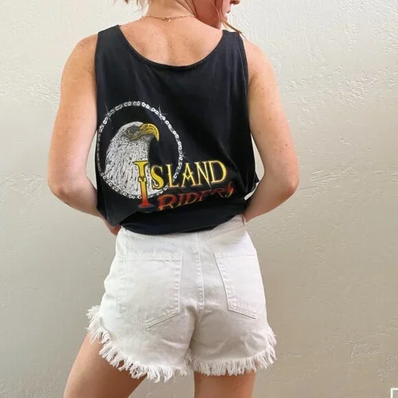 Authentic Vintage 1987 Harley-Davidson Printed Muscle Tee - Picture 7 of 10